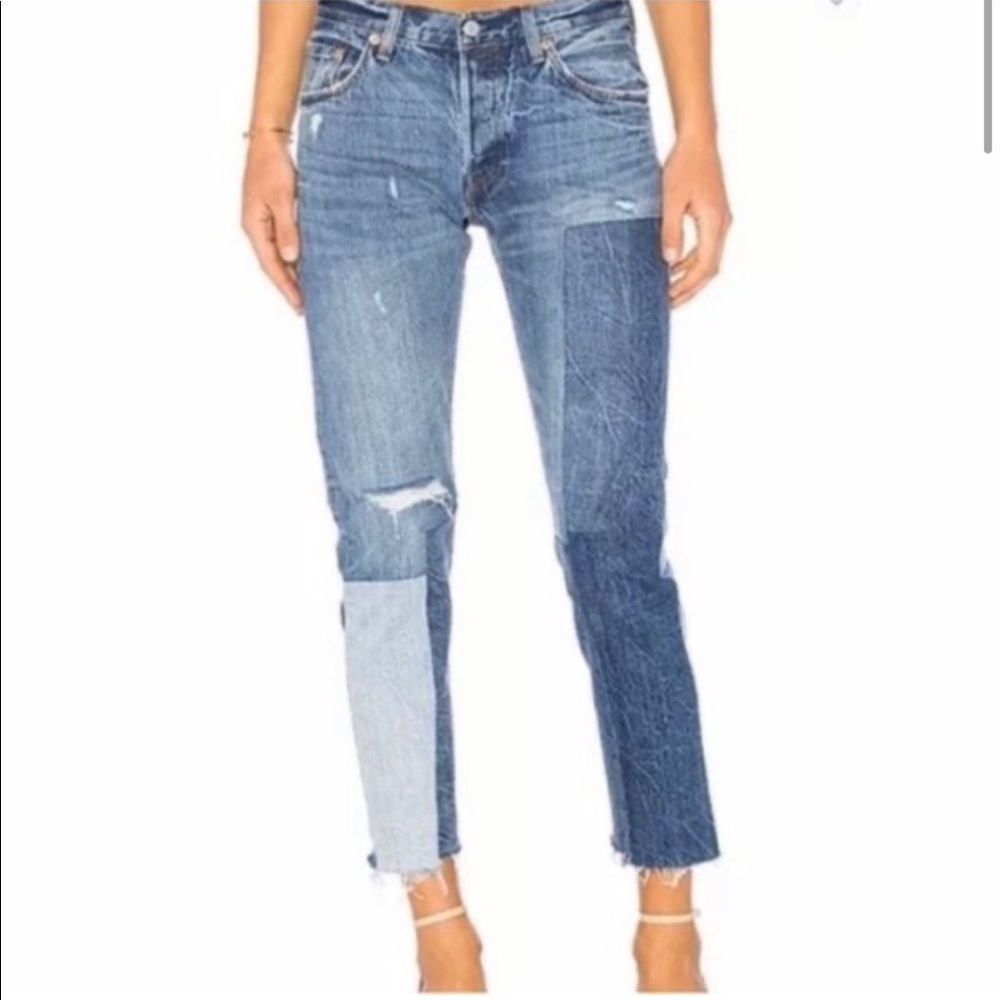 Levi’s patchwork jeans